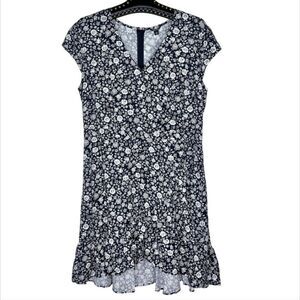 J.Crew Mercantile Floral Faux Wrap Mini Dress Size 0